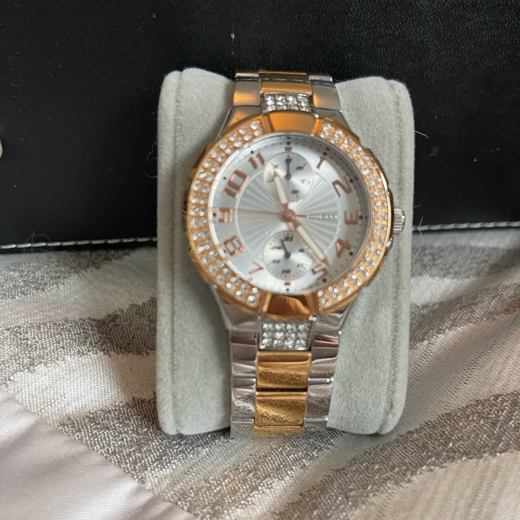 Guess Watch With Gold And Silver Band